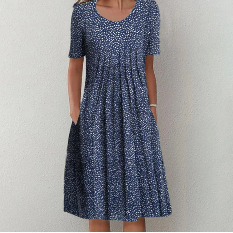 Linda ™ | Stylové a Casual Květinové Šaty s Kapsami