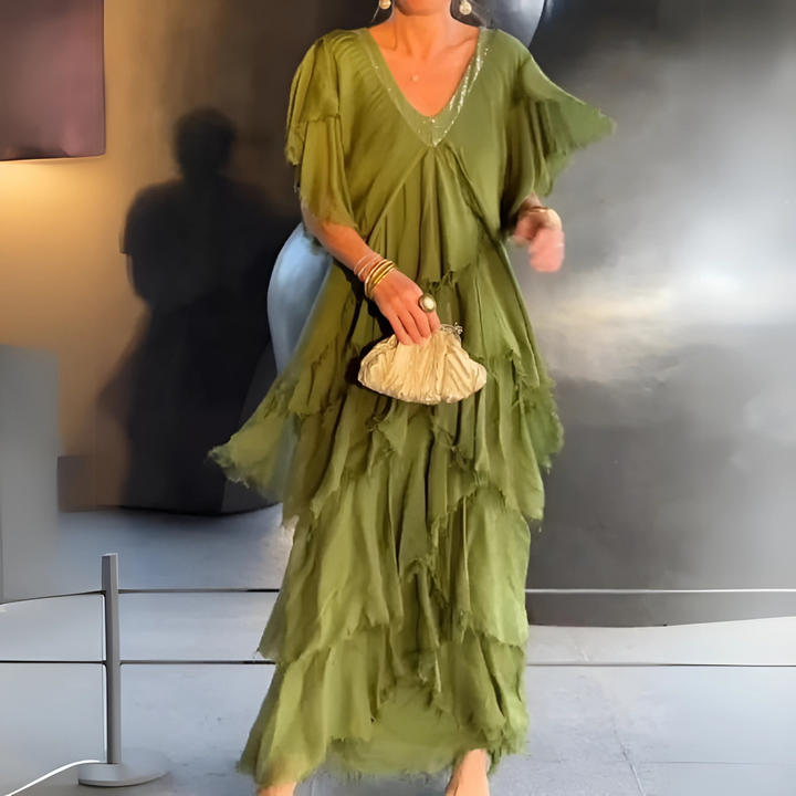 Valerie | Elegantní dlouhá krajková róba
