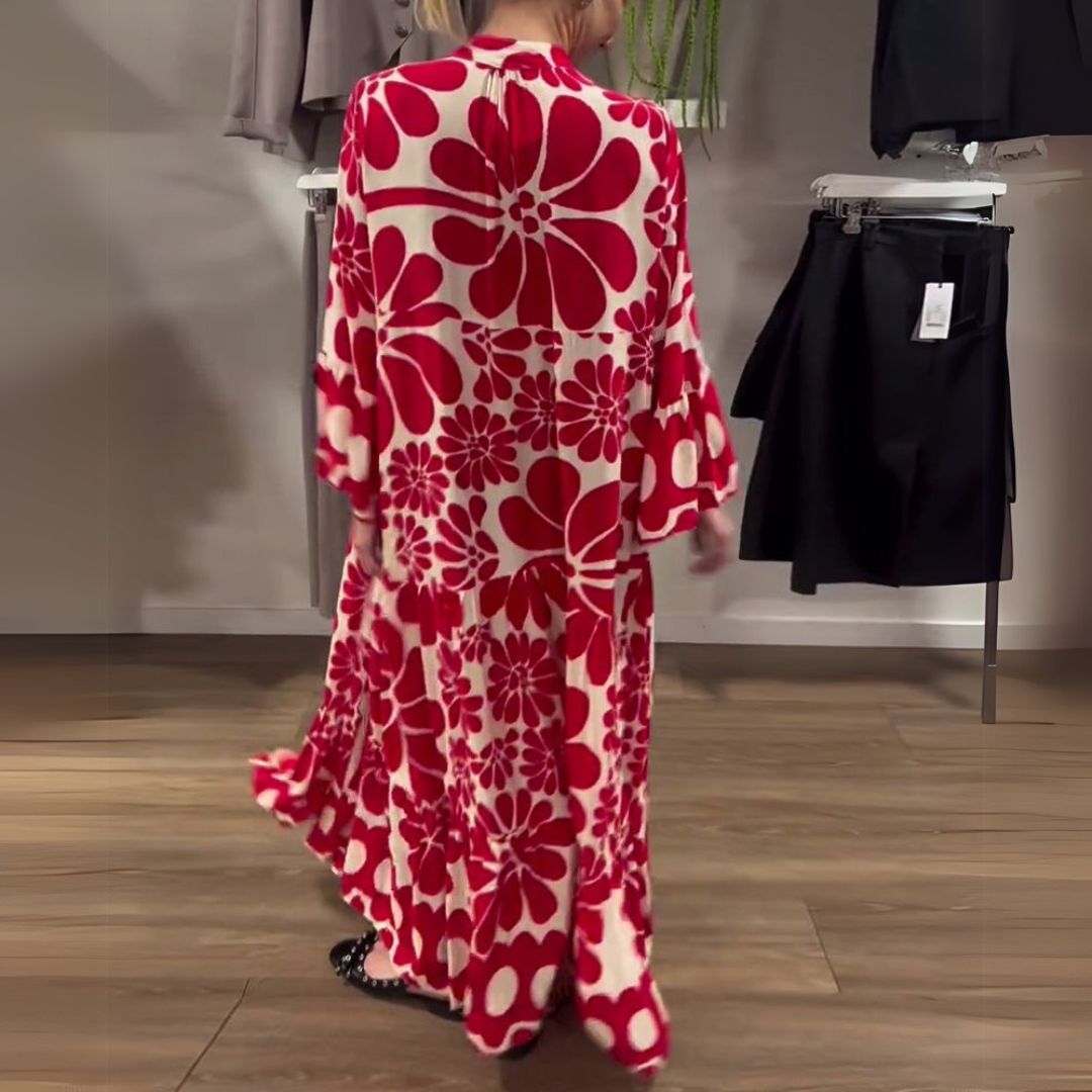 Tália | Elegantní květinové maxi šaty