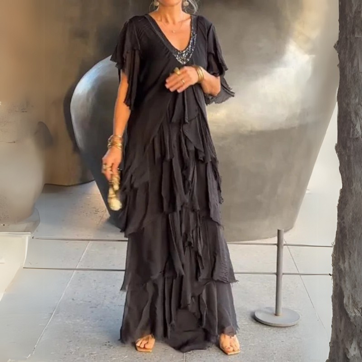 Valerie | Elegantní dlouhá krajková róba
