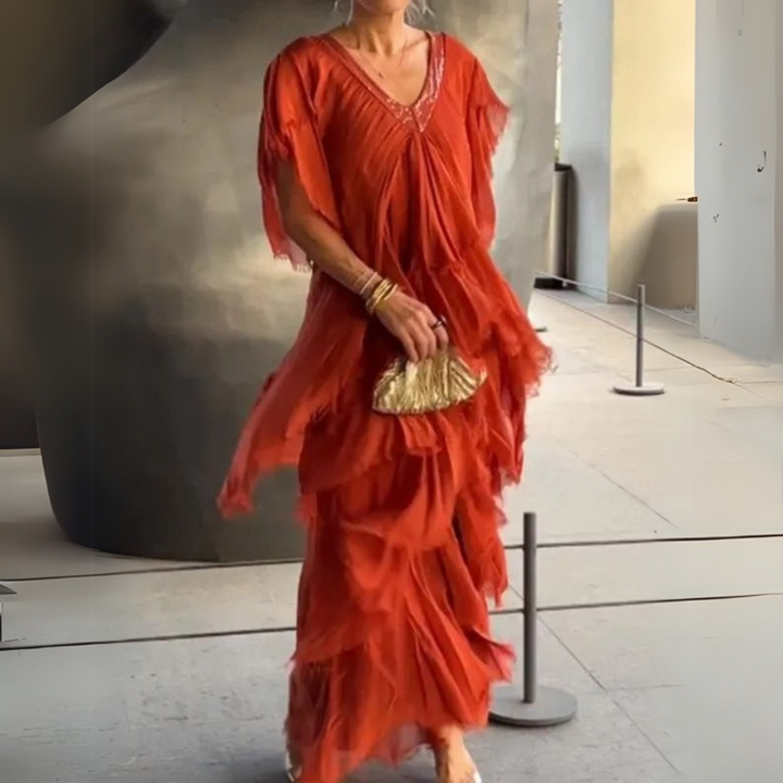 Valerie | Elegantní dlouhá krajková róba