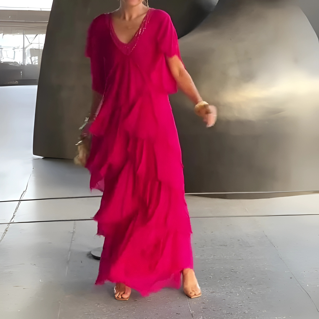 Valerie | Elegantní dlouhá krajková róba