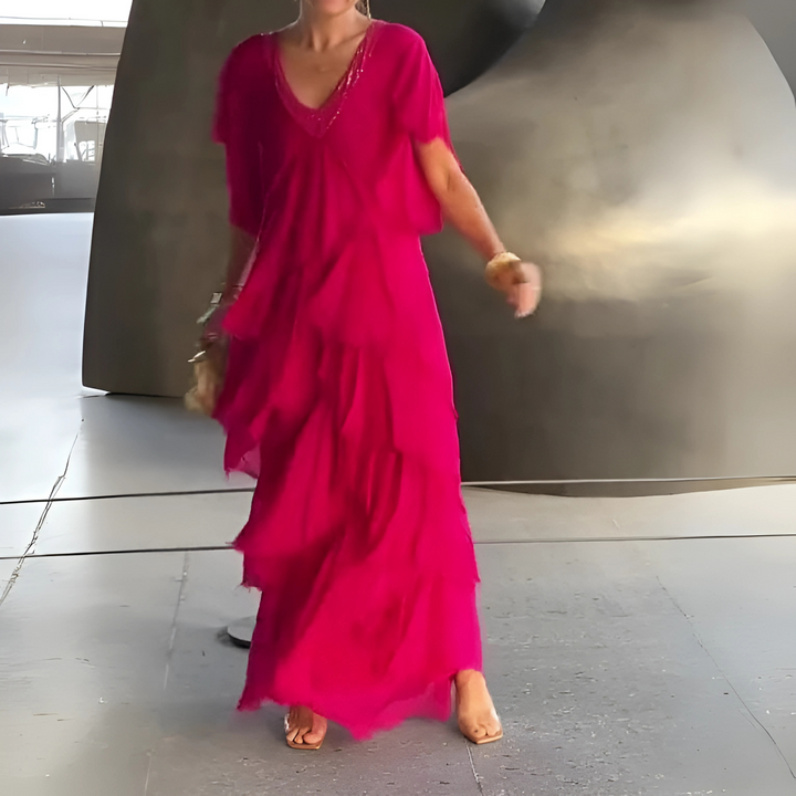 Valerie | Elegantní dlouhá krajková róba